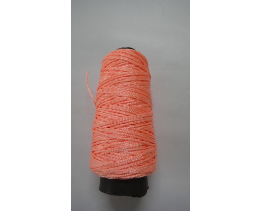 FLUORESCENT ORANGE Viscose Rayon Cord Dori Thread Yarn - For Embroidery Crochet Knitting Lace Jewelry - 170+ Yards - 70+ Grams